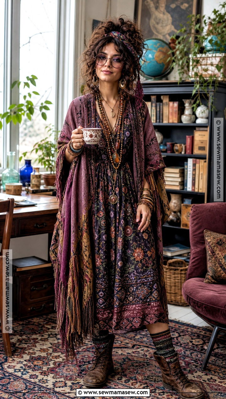 Professor Trelawney Costume With Messy Curls - 30 halloween costumes for curly hair