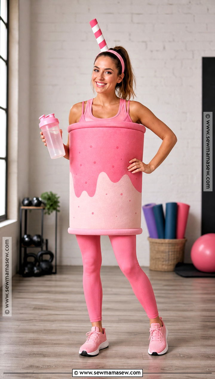 Protein Shake Costume - 30 gym halloween costume ideas