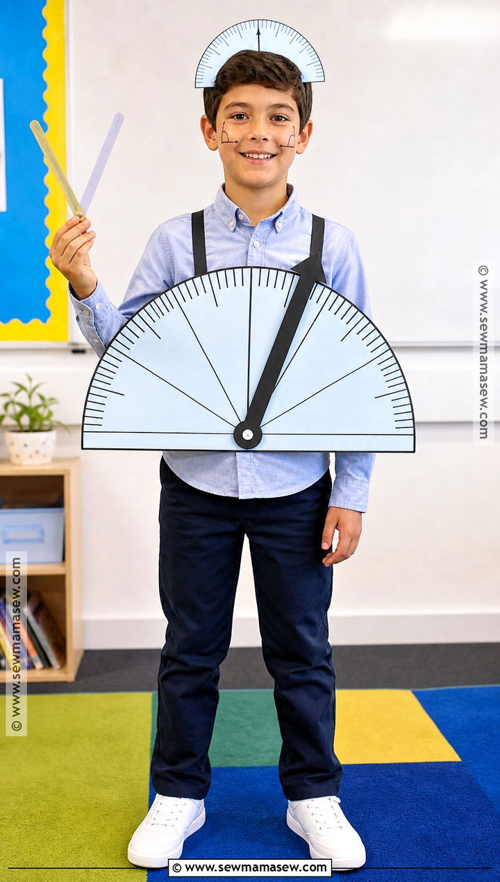 Protractor Maths Day Costume - 30 maths day costumes for kids
