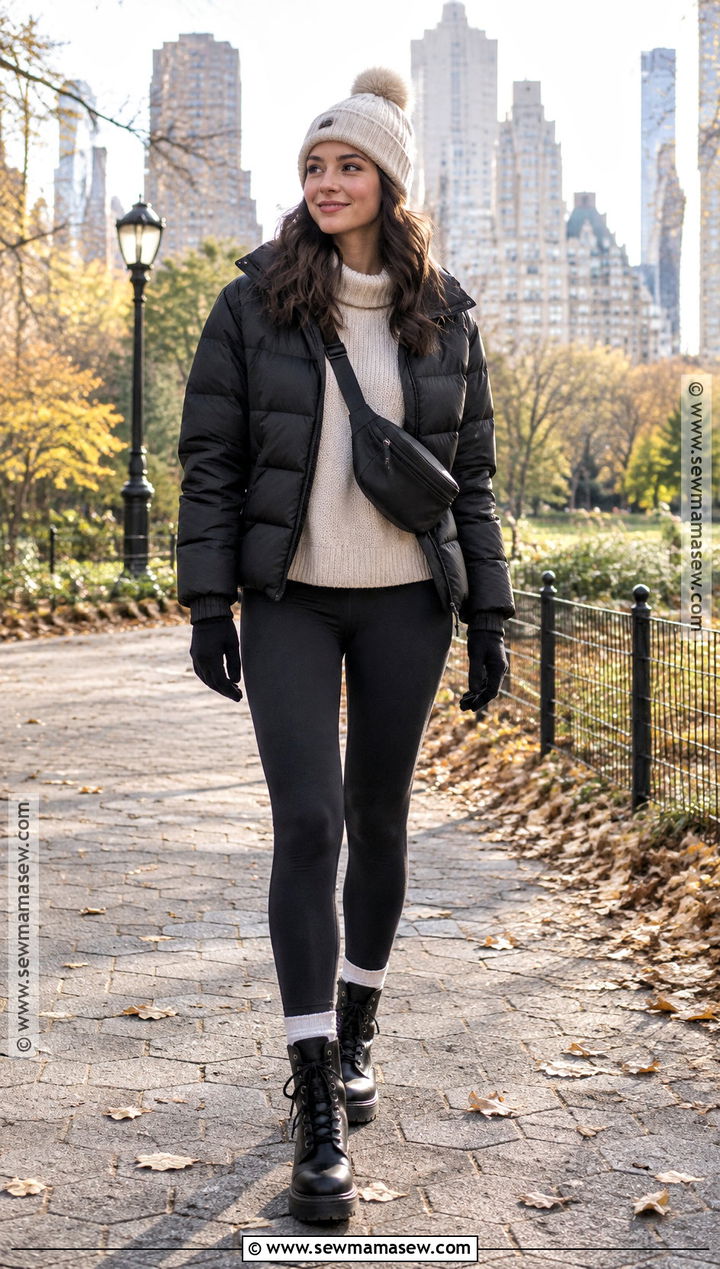 Puffer Jacket Fall Cold Weather Outfit - 25 fall cold weather outfits