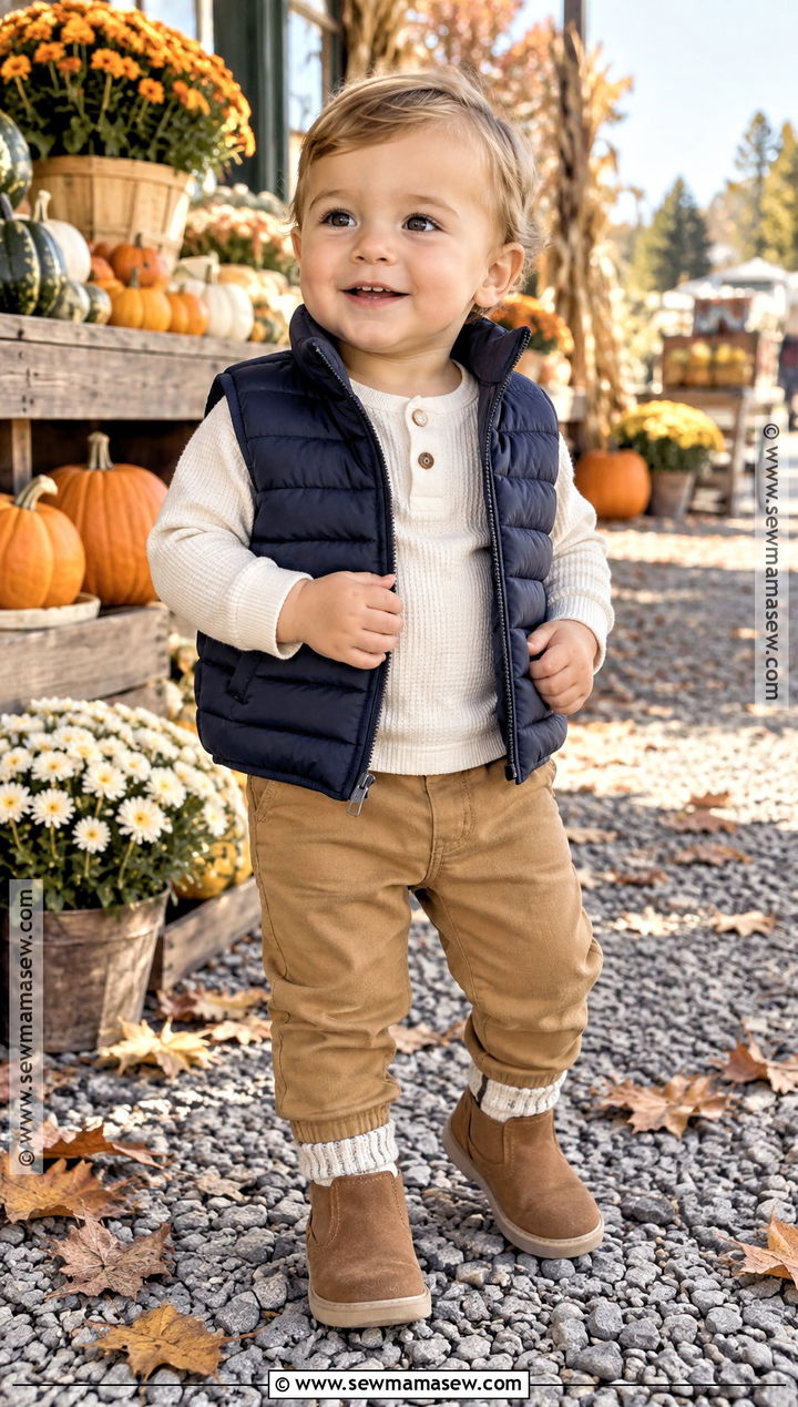 Puffer Vest Baby Boy Fall Outfit - 20 fall outfits for baby boys