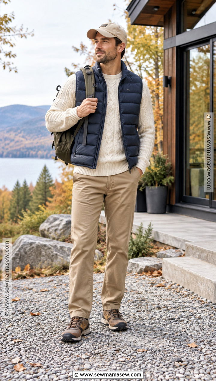 Puffer Vest Fall Outfit - 20 Fall Mens Fashion Ideas