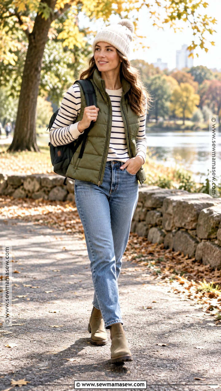 Puffer Vest Fall Outfit - 25 fall styles