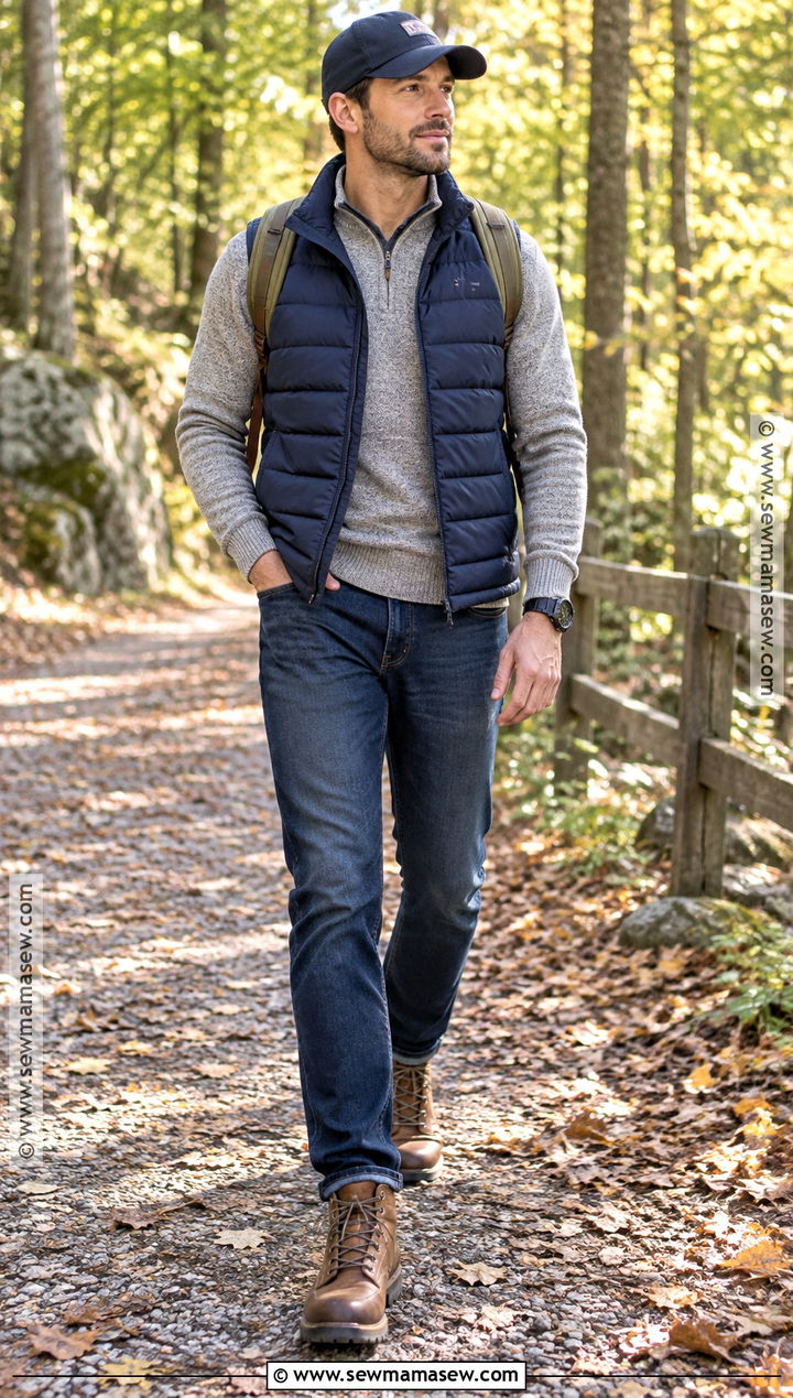 Puffer Vest Fall Outfit - 30 fall outfits for men