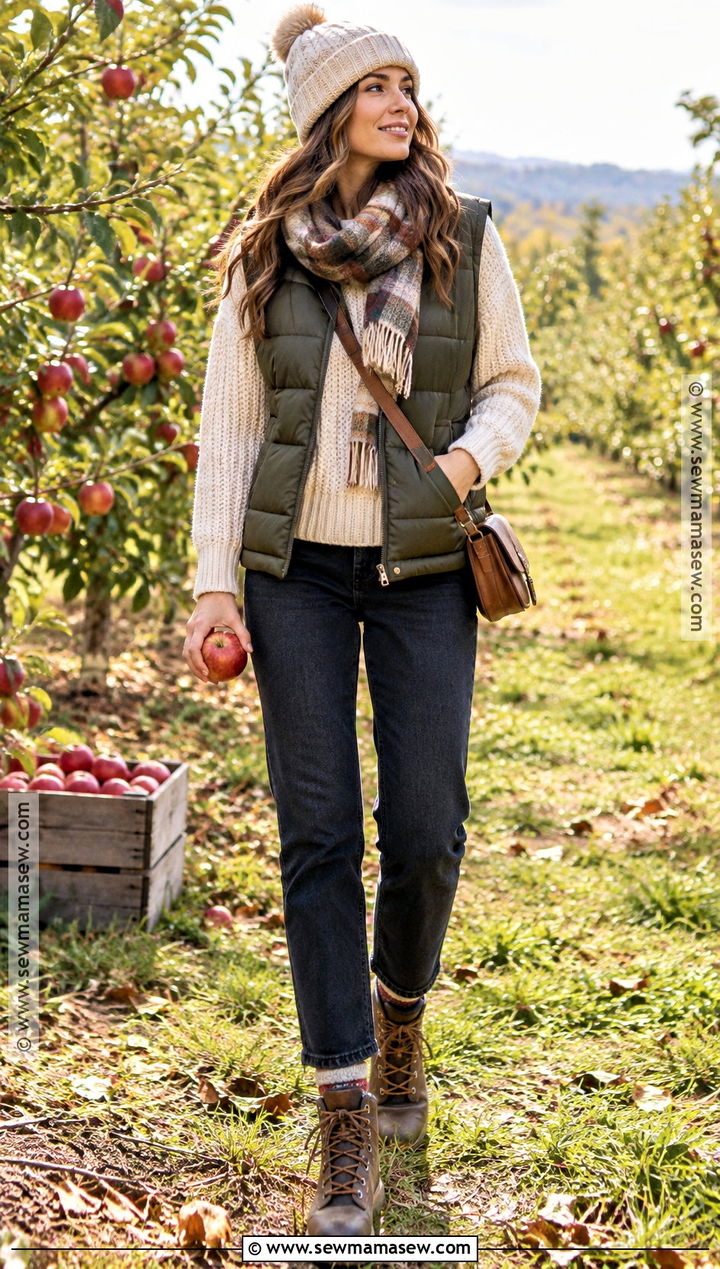Puffer Vest Fall Outfit With Jeans - 30 fall outfits 2026