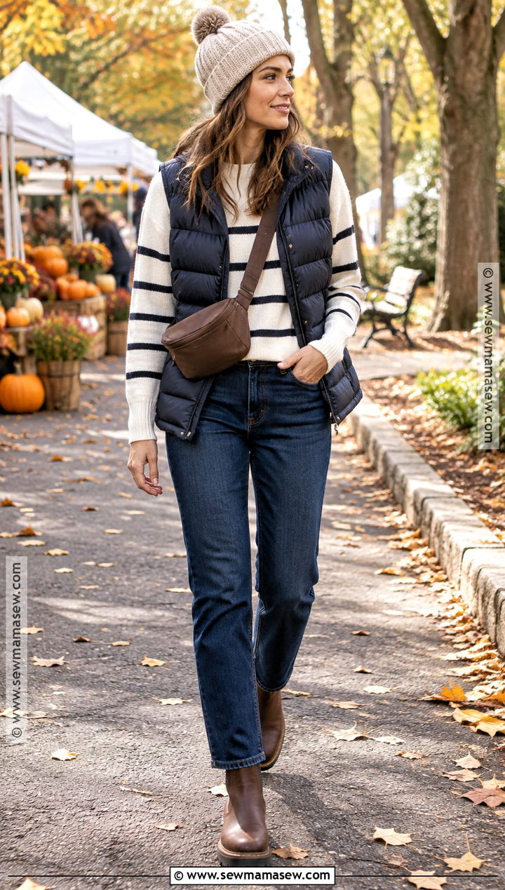 Puffer Vest Fall Outfit - 15 fit fall outfits