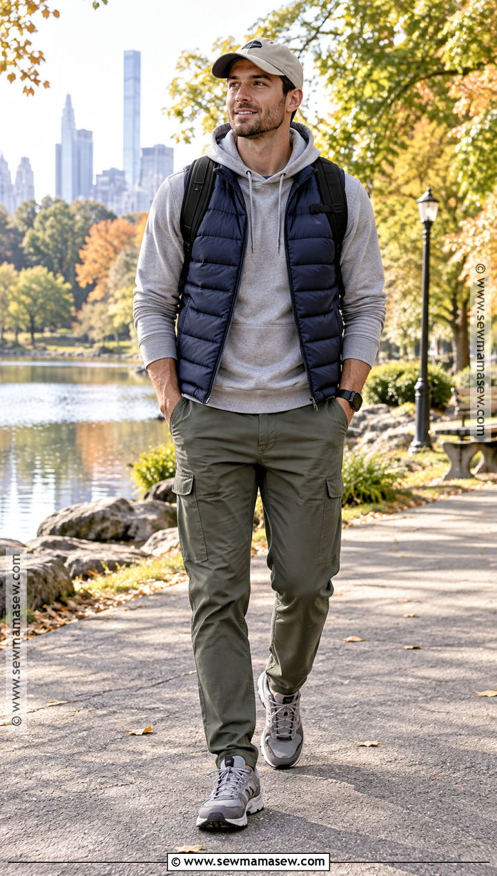 Puffer Vest With Hoodie Fall Fit - 20 fall fit ideas for men