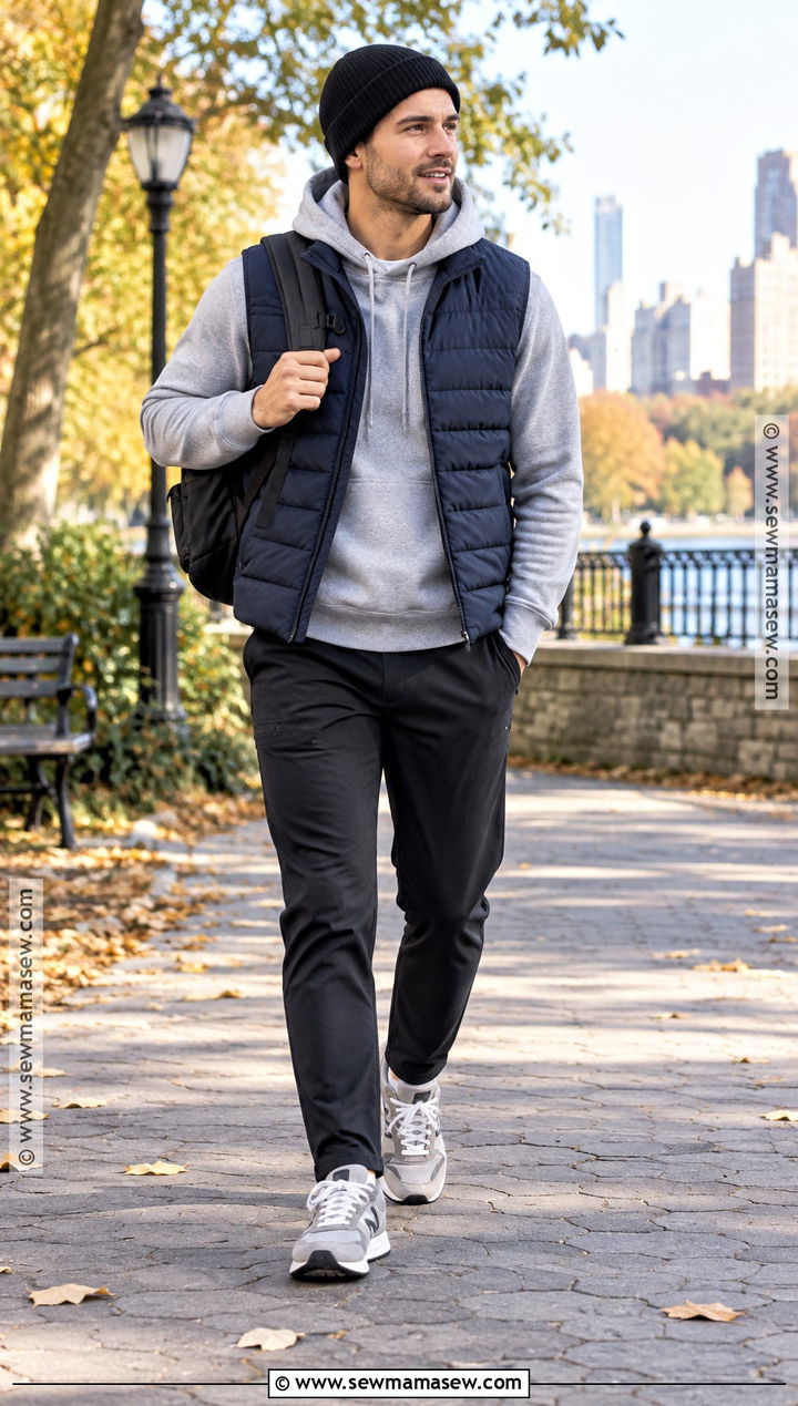 Puffer Vest With Hoodie Fall Outfit - 15 fall 2026 outfits for men