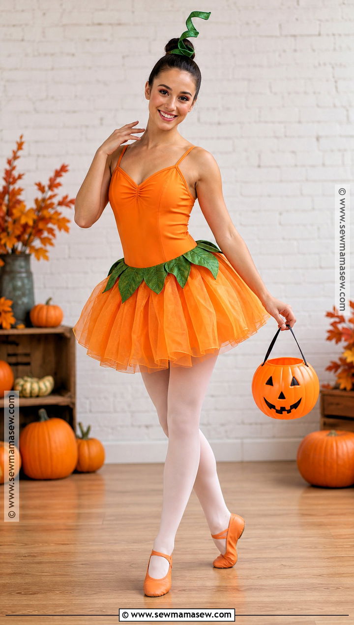 Pumpkin Ballerina Costume - 30 ballet halloween costumes