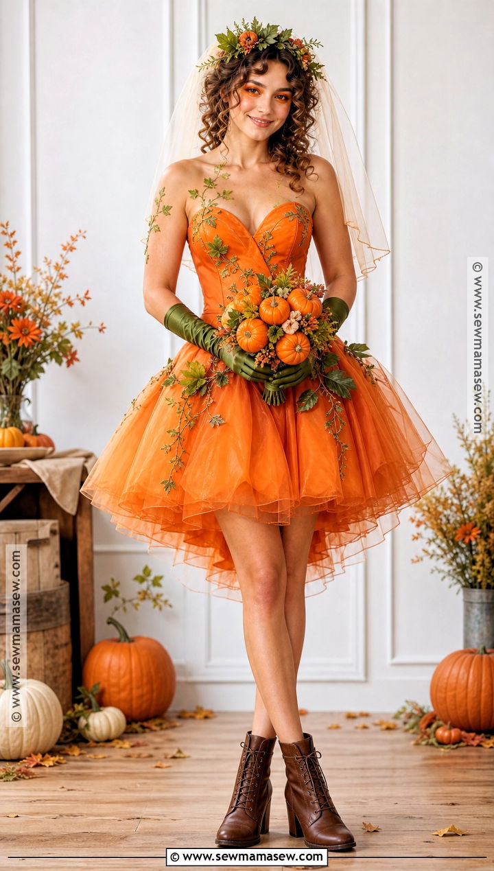 Pumpkin Bride Costume - 35 bride halloween costume ideas