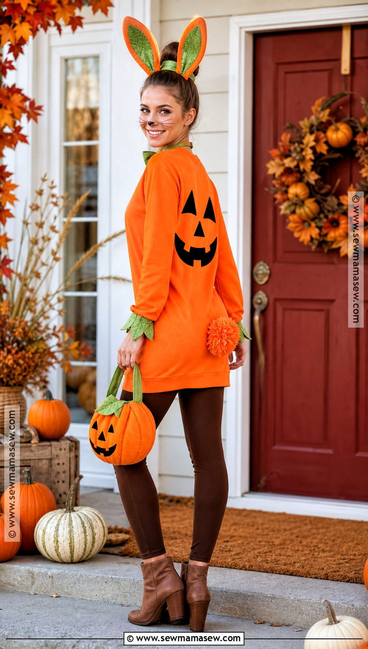 Pumpkin Bunny Costume - 35 halloween costumes bunny