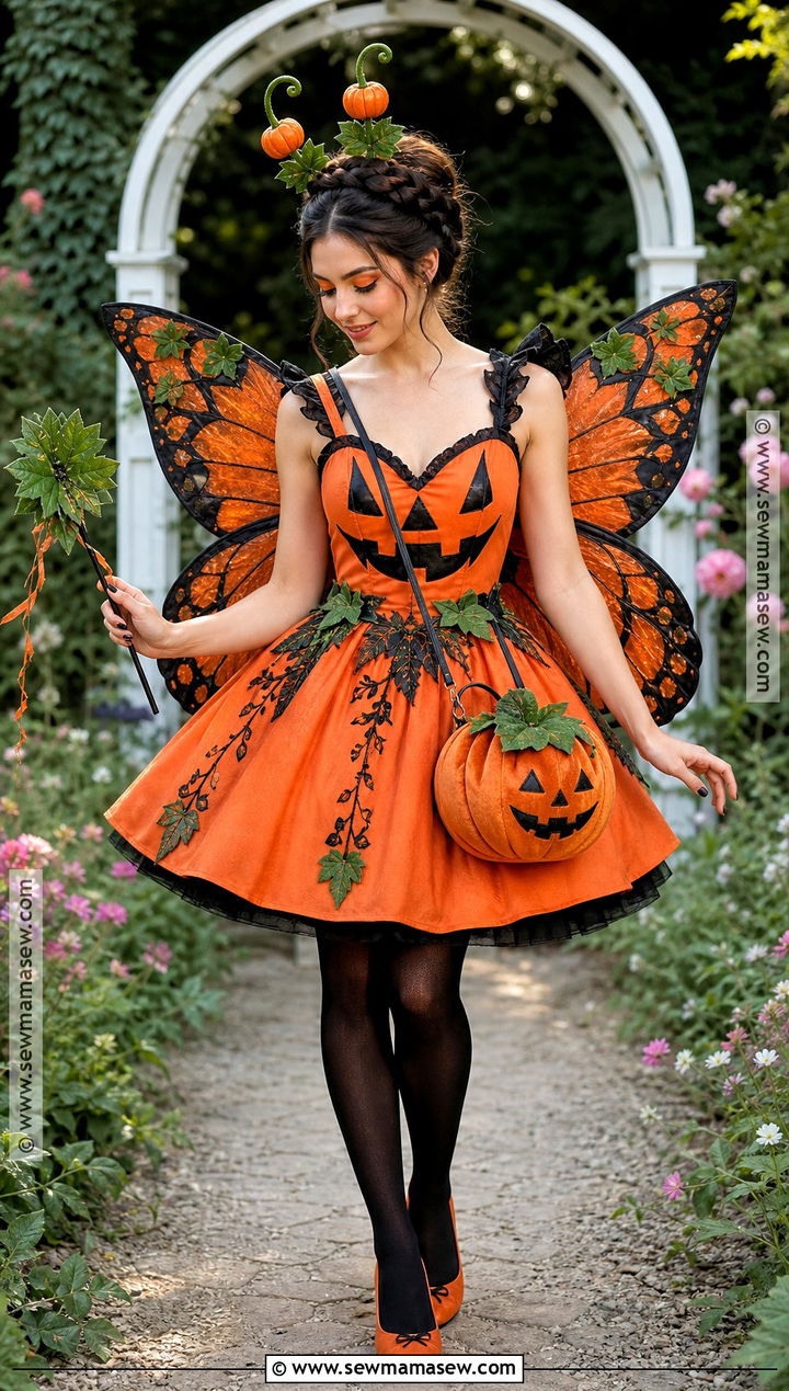 Pumpkin Butterfly Costume - 40 pumpkin costume ideas