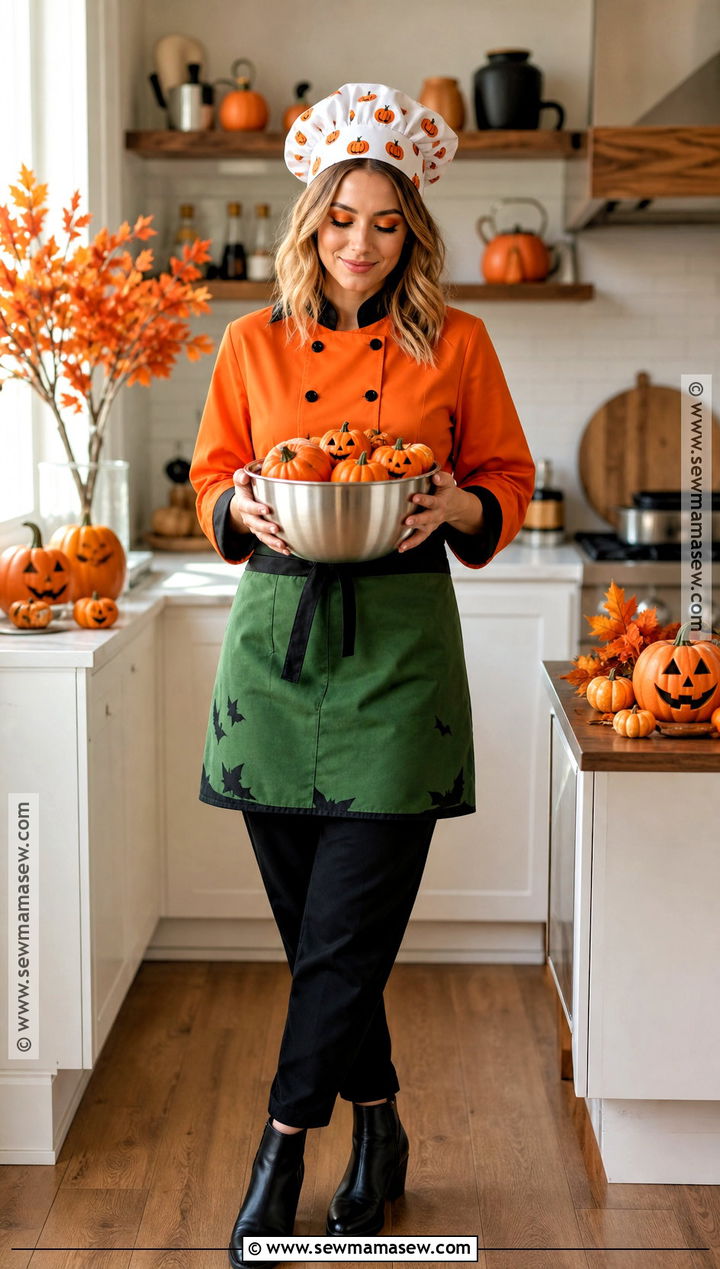 Pumpkin Chef Halloween Costume - 30 chef halloween costume ideas