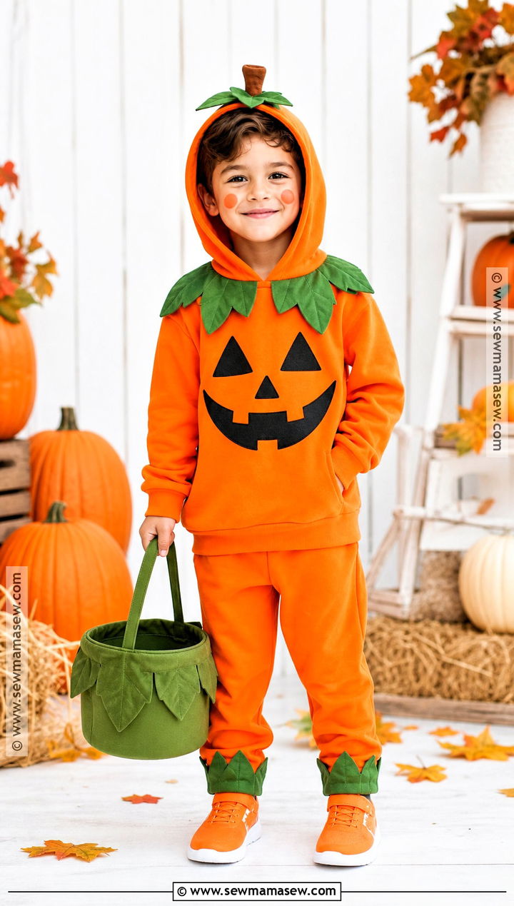 Pumpkin Costume With Orange Hoodie - 40 boys halloween costumes