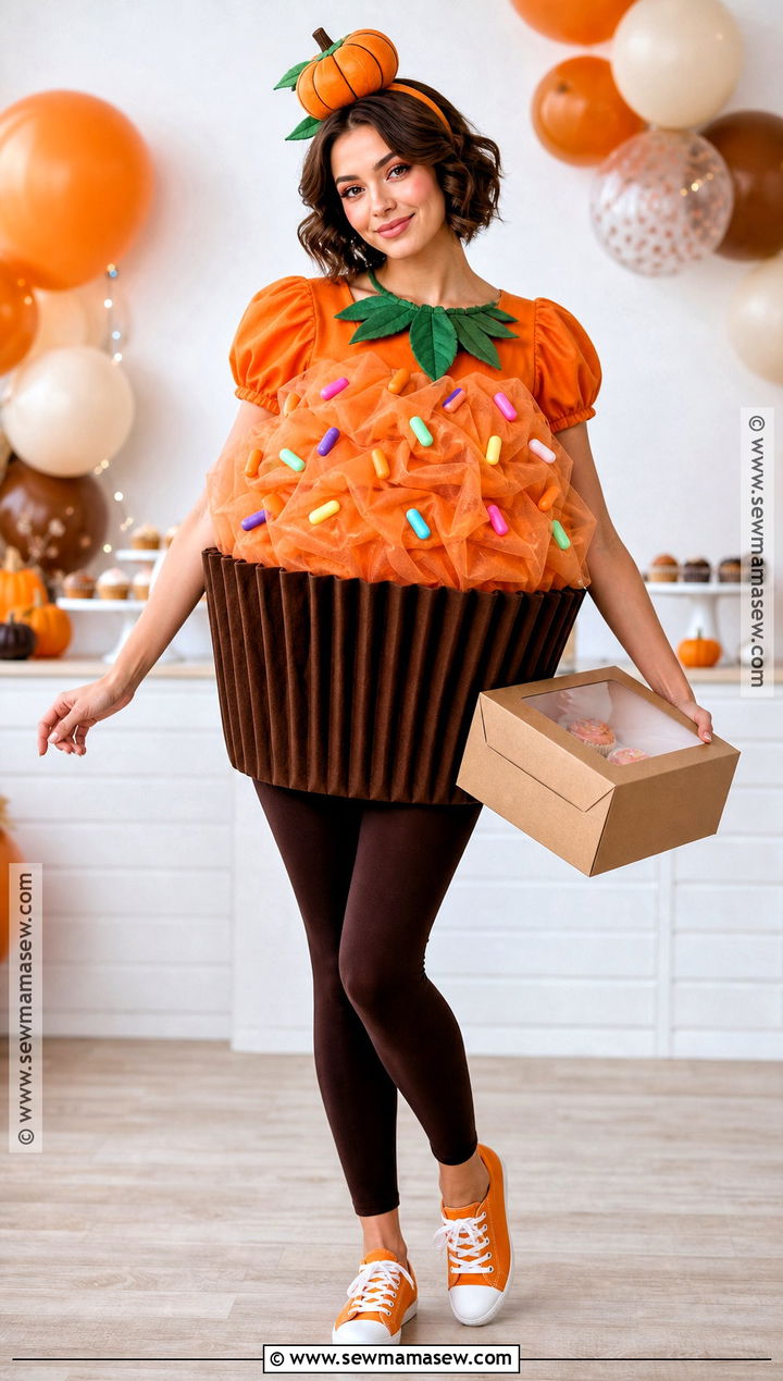 Pumpkin Cupcake Costume - 40 pumpkin costume ideas