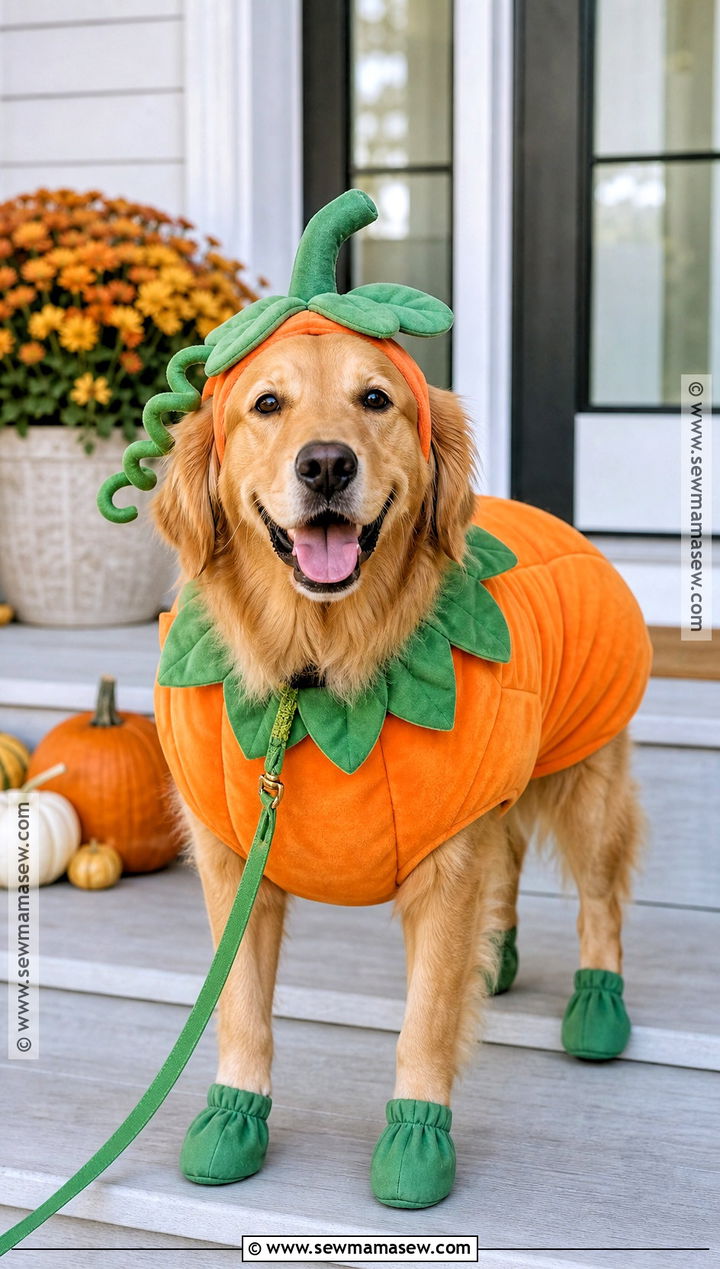 Pumpkin Dog Costume - 40 dog costumes