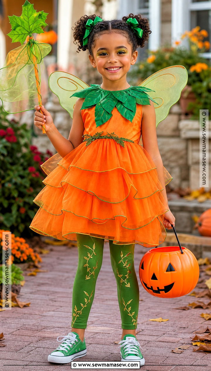 Pumpkin Fairy Costume - 35 girls halloween costumes for kids