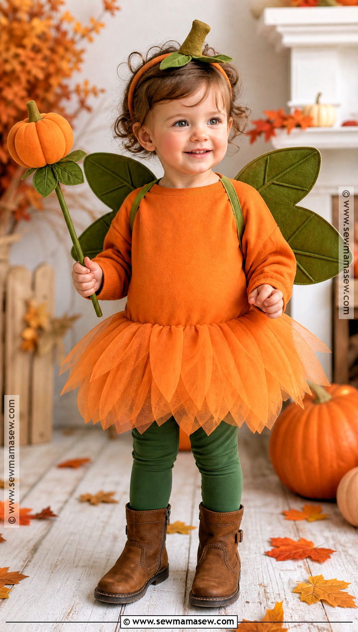 Pumpkin Fairy Costume - 30 toddler fairy costume ideas
