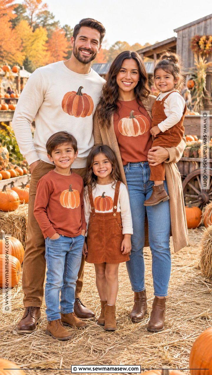 Pumpkin Family Shirt Outfit - 15 family fall shirts