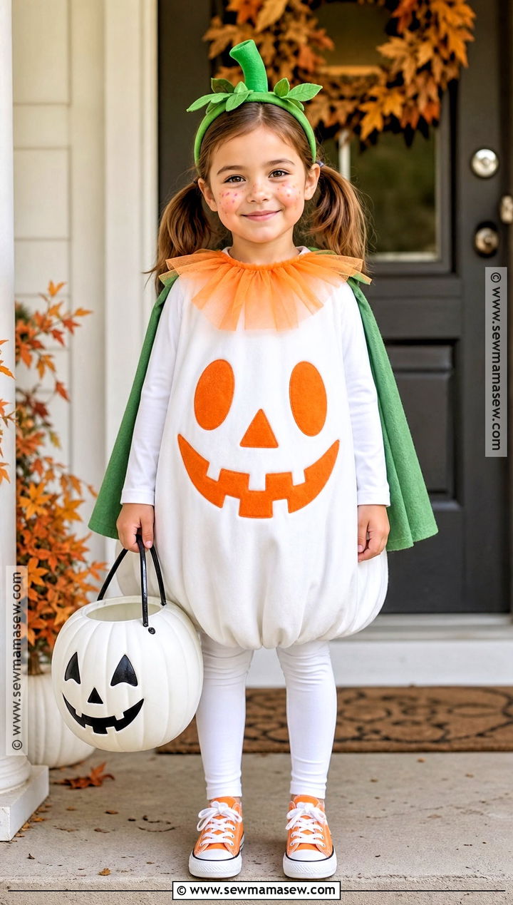 Pumpkin Ghost Costume - 35 ghost costume ideas for kids