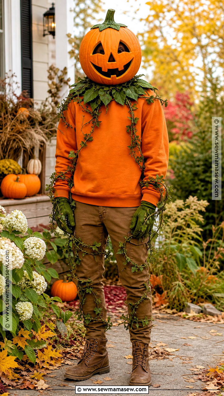 Pumpkin Halloween Mask Costume - 40 halloween mask ideas
