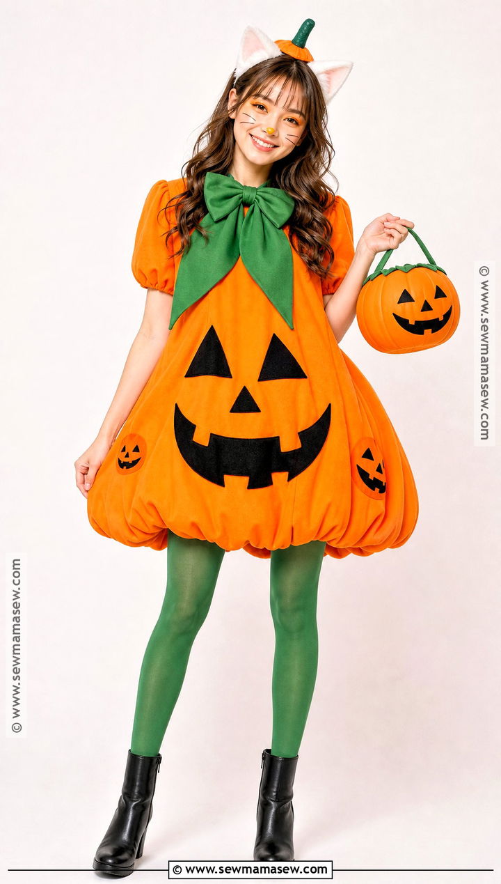 Pumpkin Hello Kitty Costume - 40 hello kitty halloween costume ideas