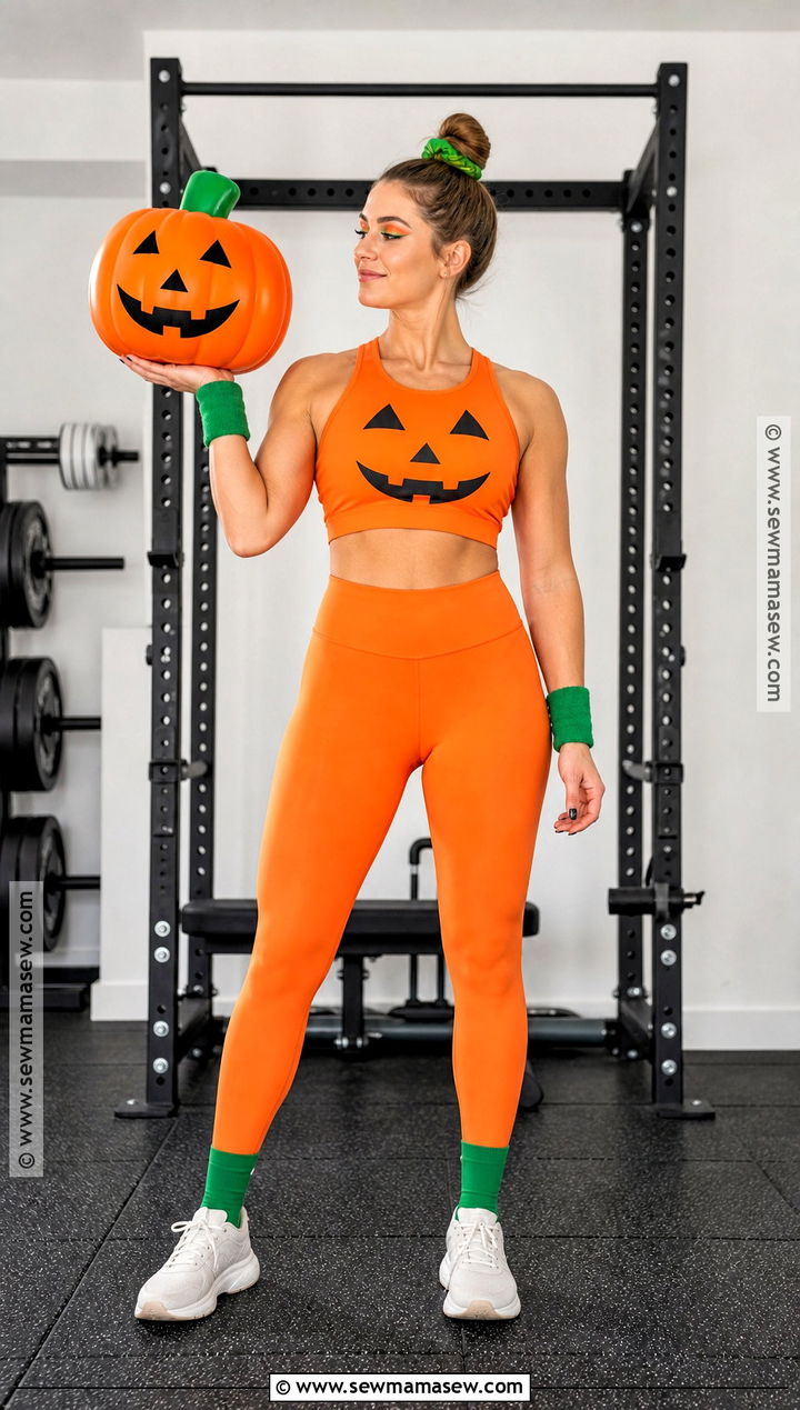 Pumpkin Lifter Costume - 30 gym halloween costume ideas