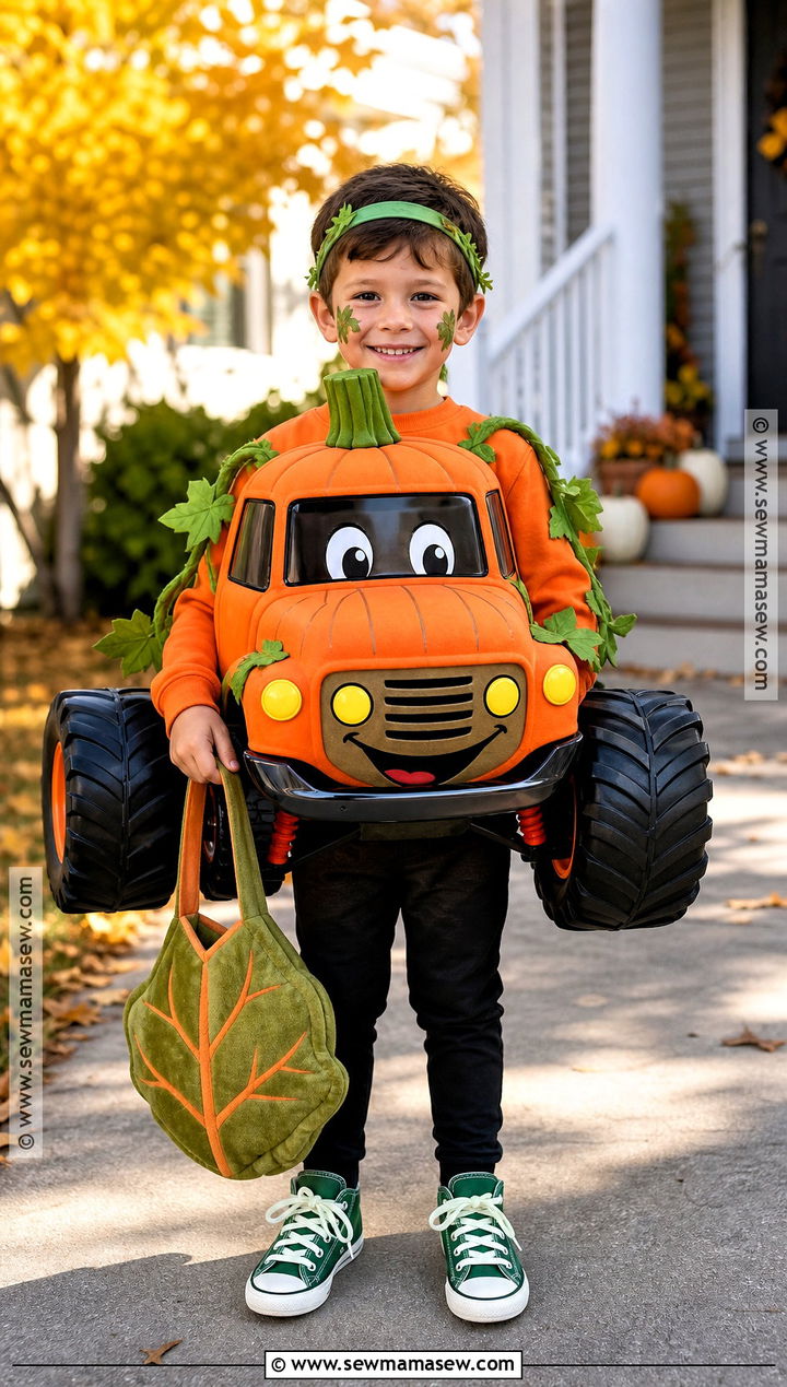 Pumpkin Monster Truck Costume - 30 monster truck costume ideas