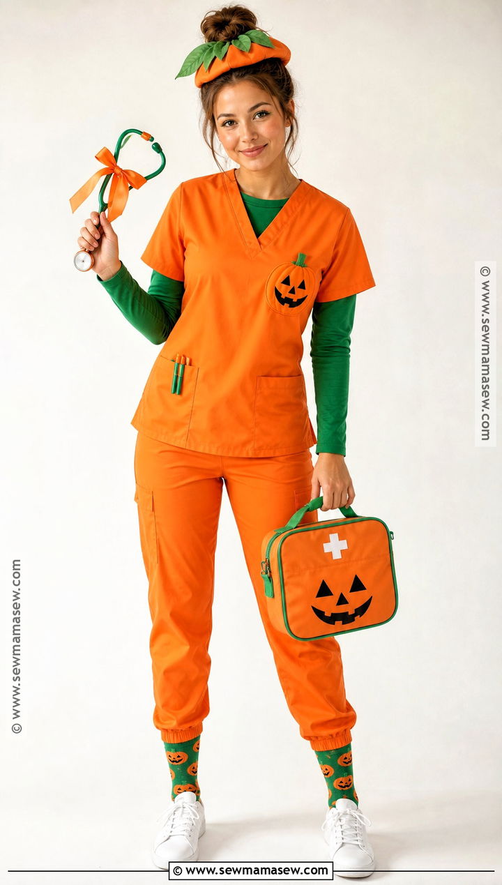 Pumpkin Nurse Costume - 30 nurse costume ideas for women