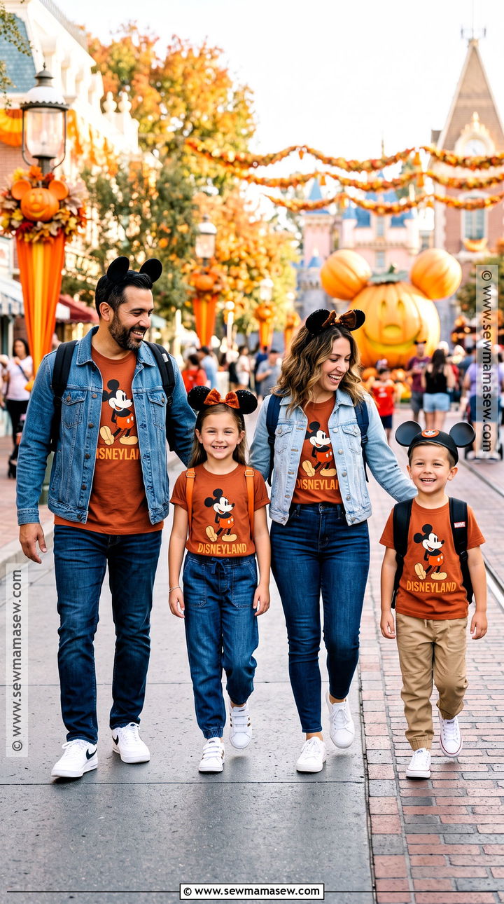 Pumpkin Orange Disneyland Family Outfit - 15 disneyland family outfits fall