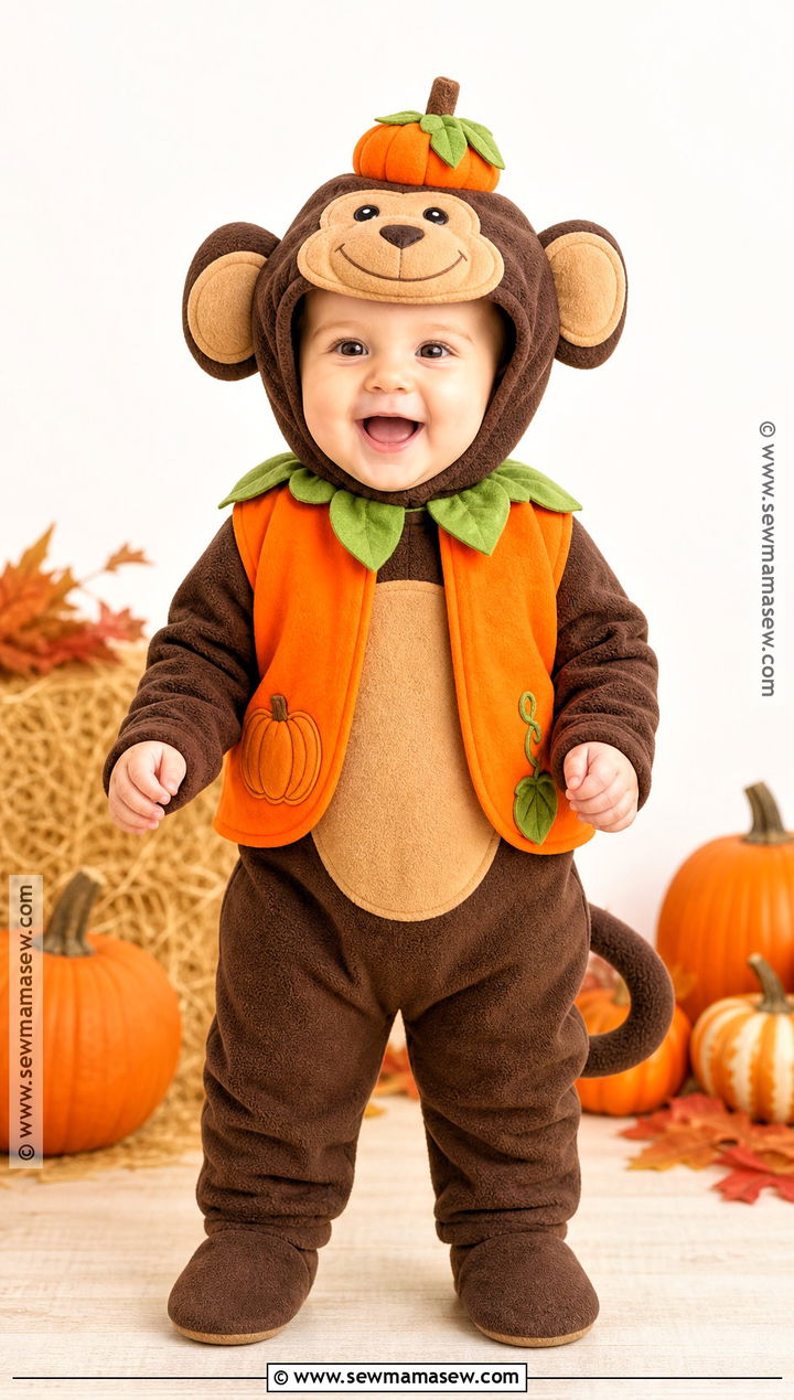 Pumpkin Patch Baby Monkey Costume - 30 baby monkey costume ideas