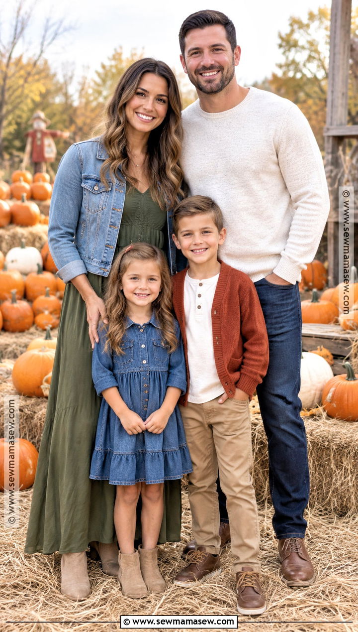Pumpkin Patch Fall Family Photo Outfits - 25 fall family photo outfits