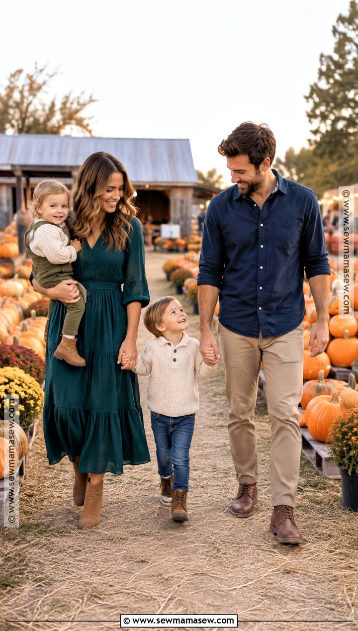Pumpkin Patch Fall Family Picture Outfit - 25 outdoor fall family pictures outfits