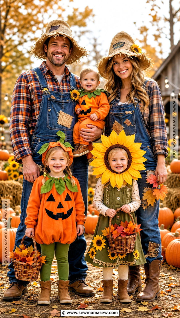 Pumpkin Patch Family Costume With Toddler - 35 family halloween costumes with for toddlers