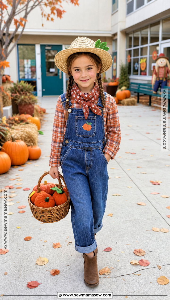 Pumpkin Patch Farmer Costume - 30 farmer dress up day at school ideas