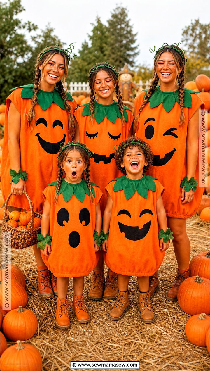 Pumpkin Patch Group Costume - 40 5 Person Halloween Costume Ideas