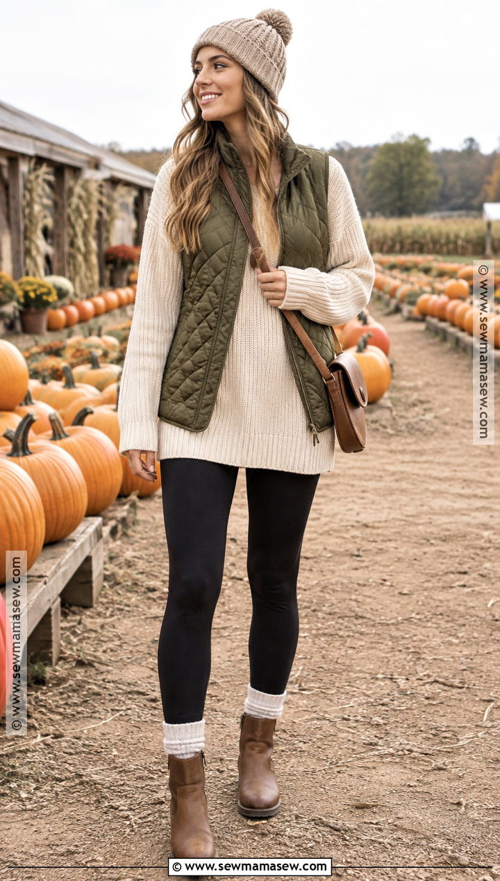 Pumpkin Patch Quilted Vest And Leggings - 15 Pumpkin Patch Clothes