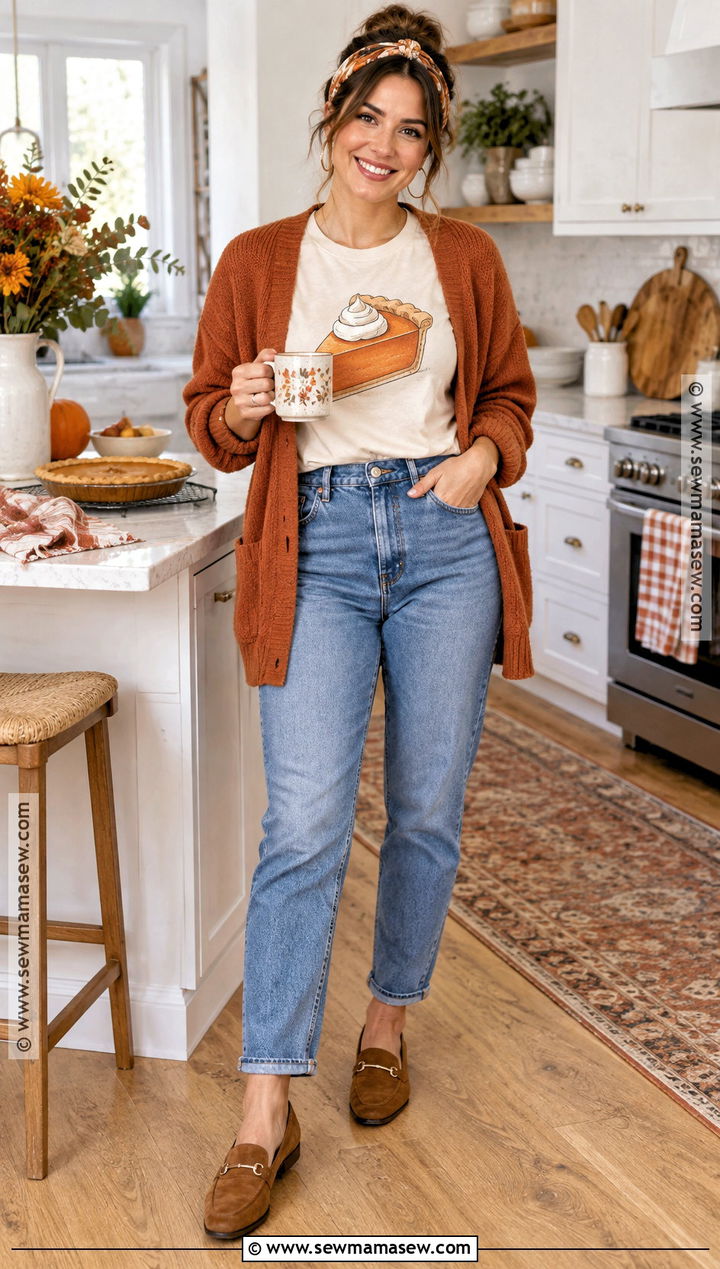 Pumpkin Pie Thanksgiving T Shirt With Mom Jeans - 20 thanksgiving t shirts