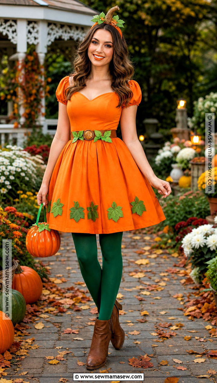 Pumpkin Queen Halloween Dress - 30 halloween dress ideas
