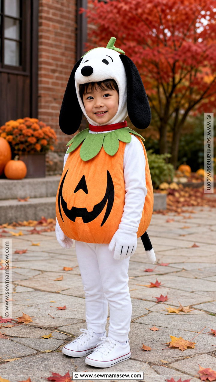 Pumpkin Snoopy Costume - 40 snoopy halloween costume ideas