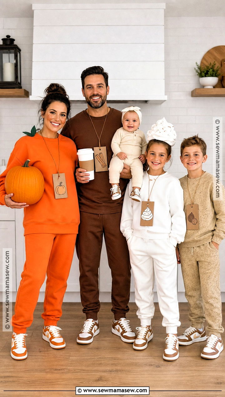 Pumpkin Spice Family Costume - 40 pumpkin costume ideas