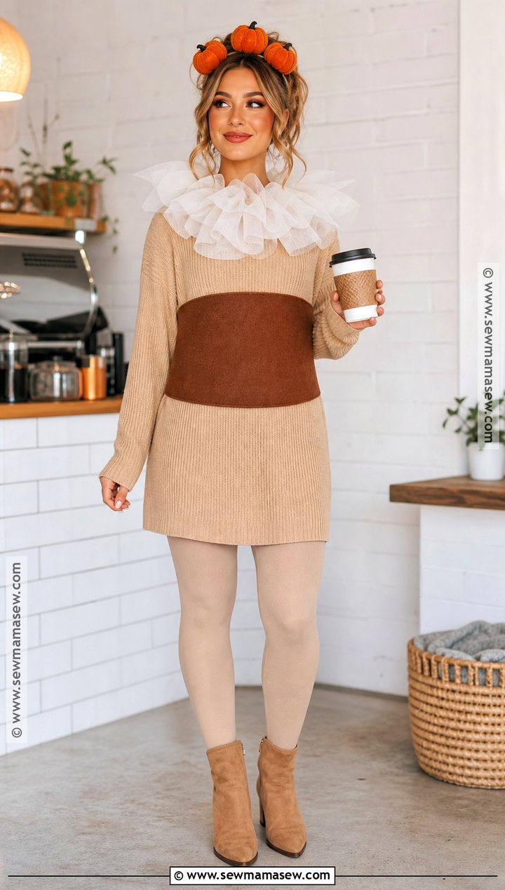 Pumpkin Spice Latte Costume - 30 autumn costume ideas