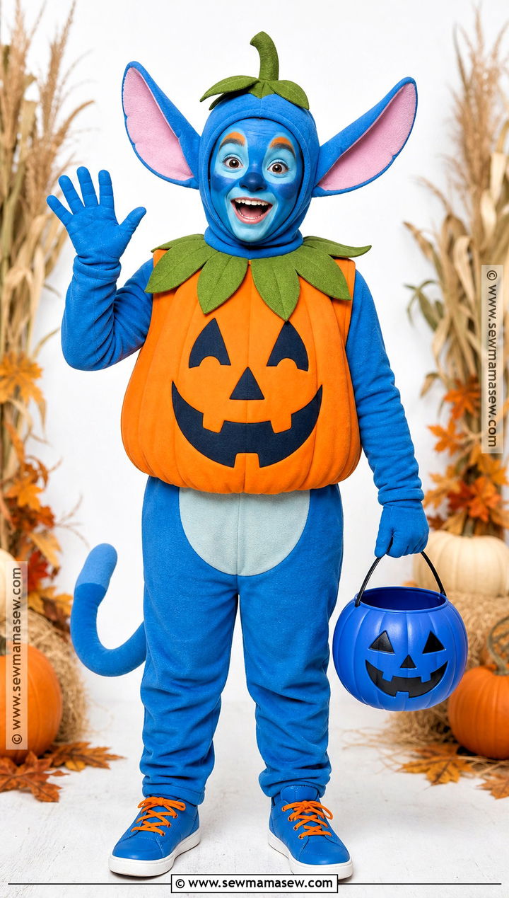 Pumpkin Stitch Costume - 30 stitch halloween costume ideas