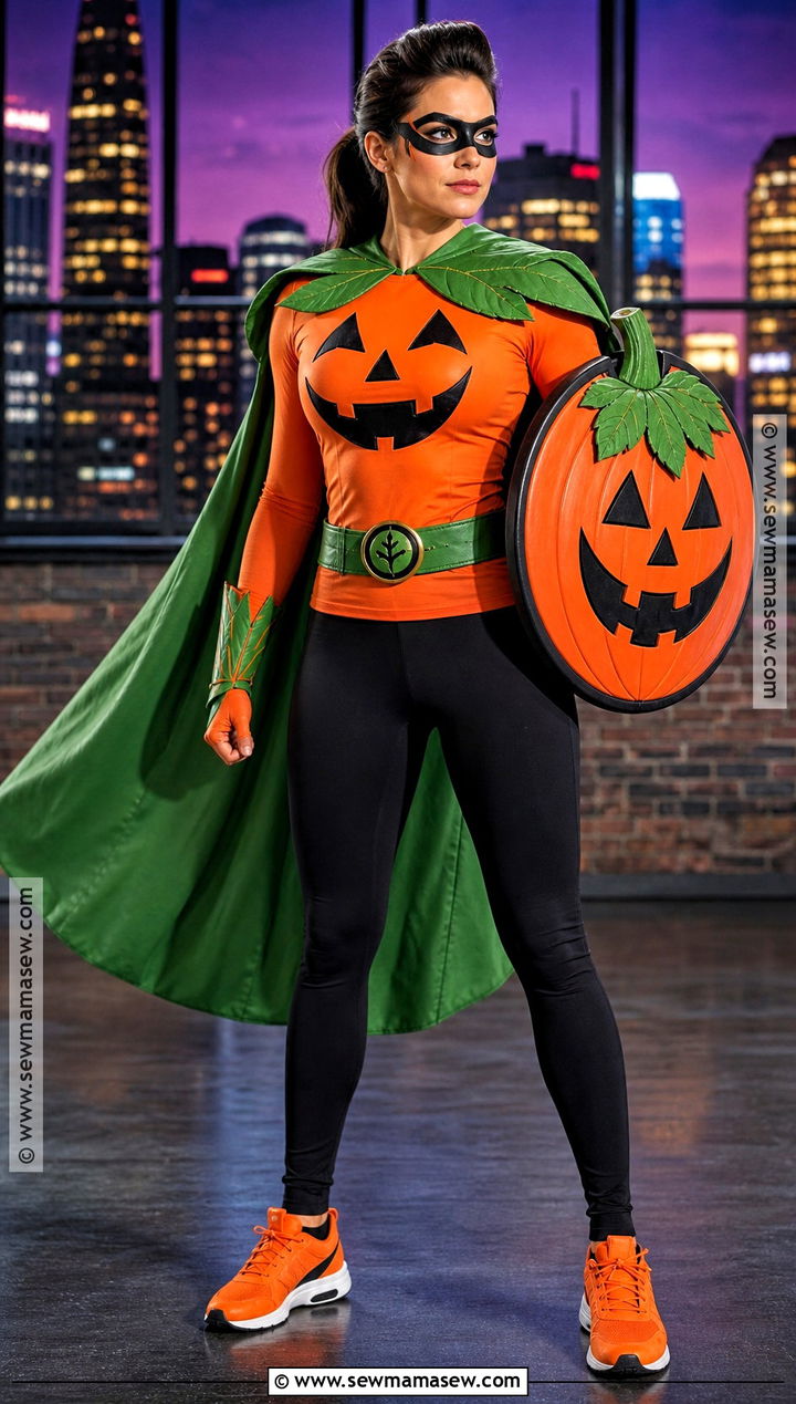 Pumpkin Superhero Costume - 40 pumpkin costume ideas