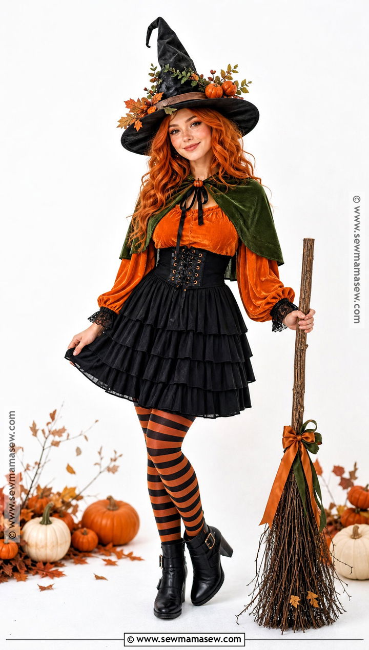 Pumpkin Witch Costume - 40 pumpkin costume ideas