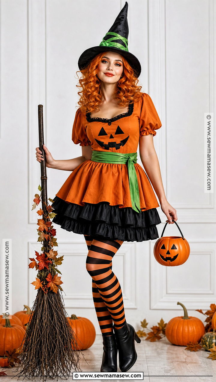 Pumpkin Witch Costume - 50 witch costume ideas