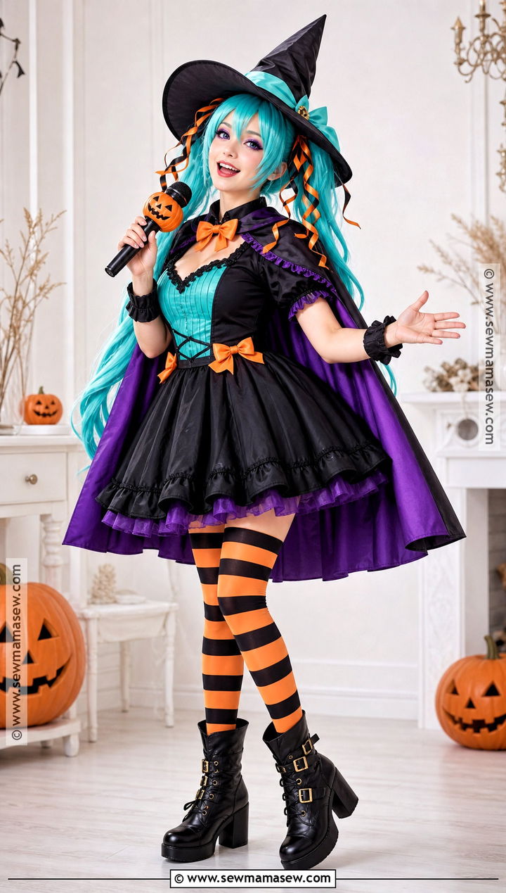 Pumpkin Witch Miku Cosplay Costume - 45 miku cosplay ideas