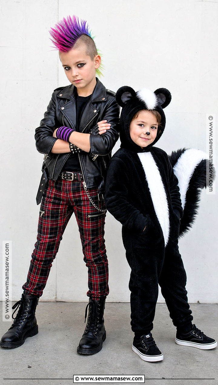 Punk And Skunk Costume - 50 rhyme without reason costume ideas