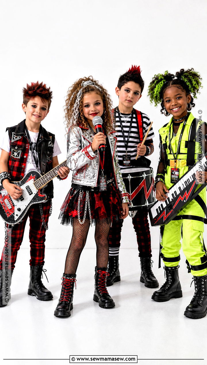 Punk Band Group Costume - 30 punk halloween costume ideas