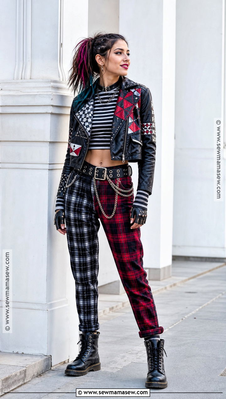 Punk Biker Girl Costume - 30 biker girl halloween costume ideas